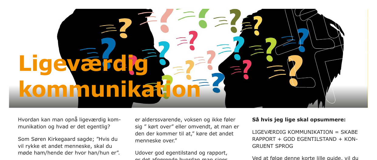 Ligeværdig kommunikation