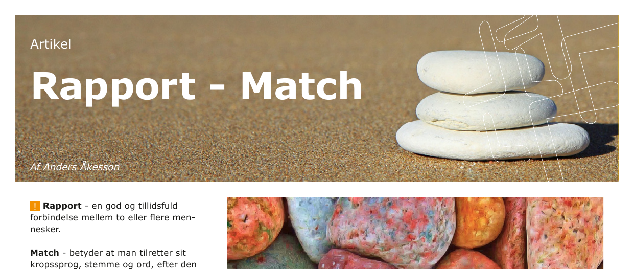 Søndags NLP skole – Hvordan skaber du naturlig kontakt med hvem som helst, når som helst