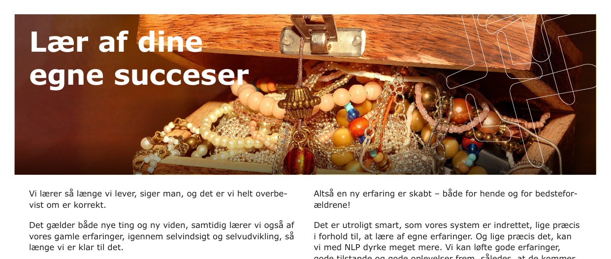 Lær af dine egne succeser.