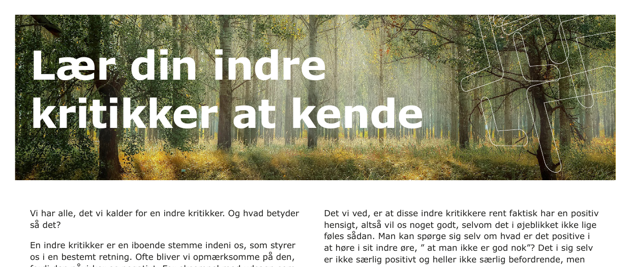 Lær din indre kritiker at kende